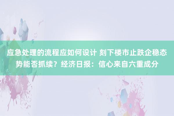 应急处理的流程应如何设计 刻下楼市止跌企稳态势能否抓续？经济日报：信心来自六重成分