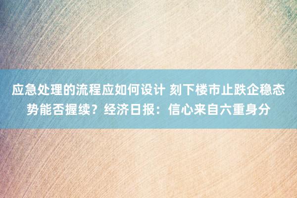 应急处理的流程应如何设计 刻下楼市止跌企稳态势能否握续？经济日报：信心来自六重身分