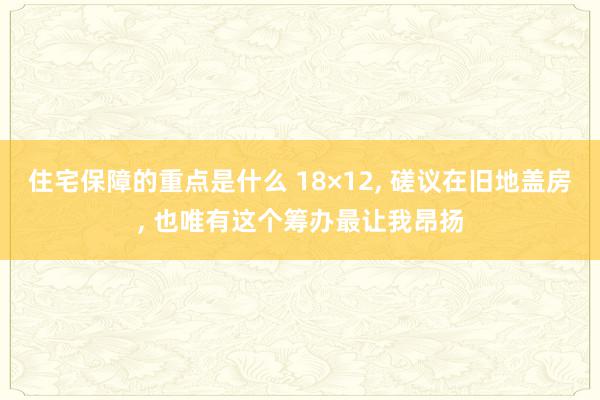 住宅保障的重点是什么 18×12, 磋议在旧地盖房, 也唯有这个筹办最让我昂扬