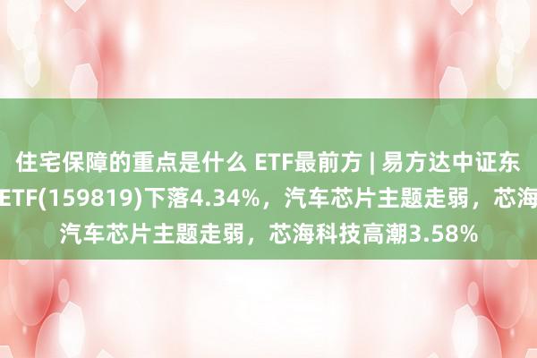 住宅保障的重点是什么 ETF最前方 | 易方达中证东谈主工智能主题ETF(159819)下落4.34%，汽车芯片主题走弱，芯海科技高潮3.58%