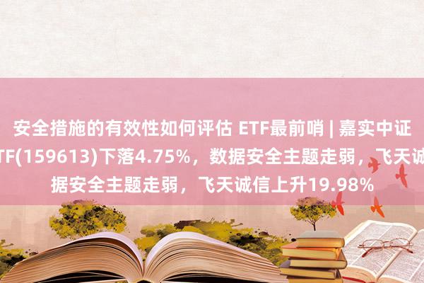 安全措施的有效性如何评估 ETF最前哨 | 嘉实中证信息安全主题ETF(159613)下落4.75%，数据安全主题走弱，飞天诚信上升19.98%