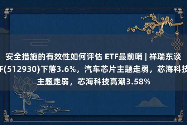 安全措施的有效性如何评估 ETF最前哨 | 祥瑞东谈主工智能ETF(512930)下落3.6%，汽车芯片主题走弱，芯海科技高潮3.58%