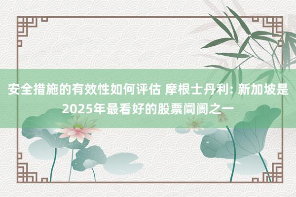 安全措施的有效性如何评估 摩根士丹利: 新加坡是2025年最看好的股票阛阓之一