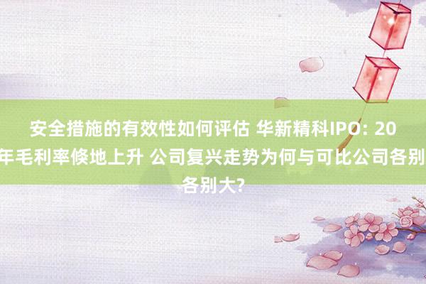 安全措施的有效性如何评估 华新精科IPO: 2023年毛利率倏地上升 公司复兴走势为何与可比公司各别大?