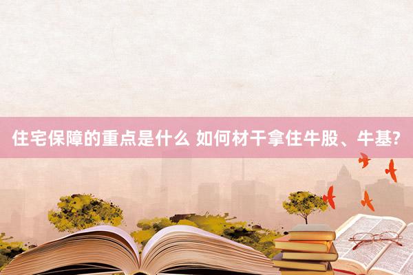 住宅保障的重点是什么 如何材干拿住牛股、牛基?