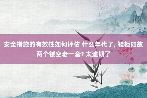 安全措施的有效性如何评估 什么年代了, 鞋柜如故两个镂空老一套? 太逾期了