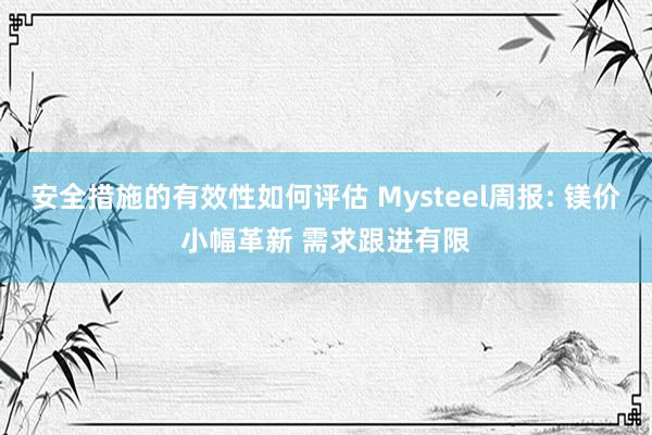 安全措施的有效性如何评估 Mysteel周报: 镁价小幅革新 需求跟进有限