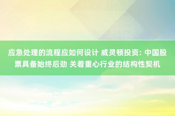 应急处理的流程应如何设计 威灵顿投资: 中国股票具备始终后劲 关着重心行业的结构性契机